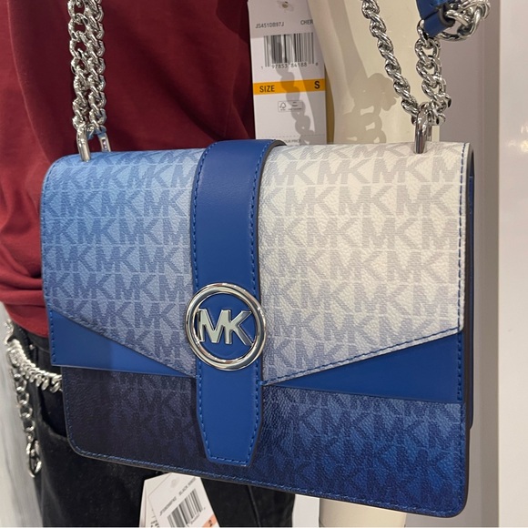 Michael Kors Handbags - Michael Kors Greenwich Sm Ombré Color-Block Signature Logo Flap Crossbody
Galaxy